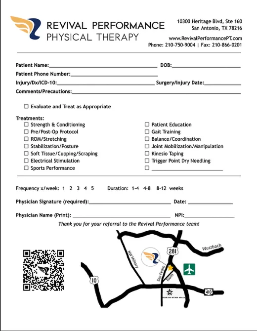 Doctor referral script pad