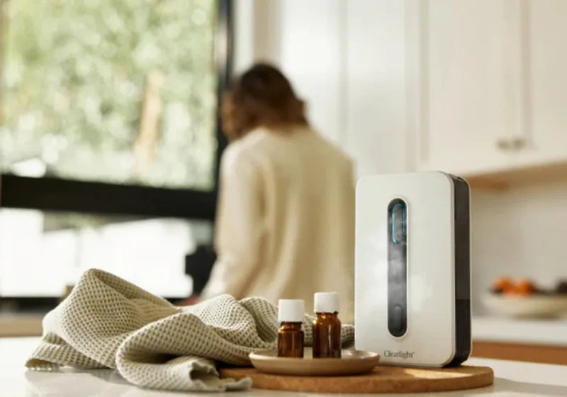 Aromatherapy diffuser running in the recovery room at a physical therapy clinic